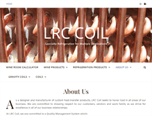 Tablet Screenshot of lrccoil.com